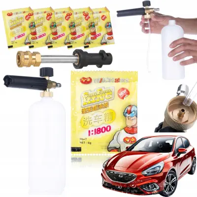 Set Proizvoda – Mlaznica, Nastavak Za Pjenu 1000 Ml, Cijev Za Prskanje Adapter 1/4 QRC Kärcher K2–K7 | Za Visokotlačni Perač Set