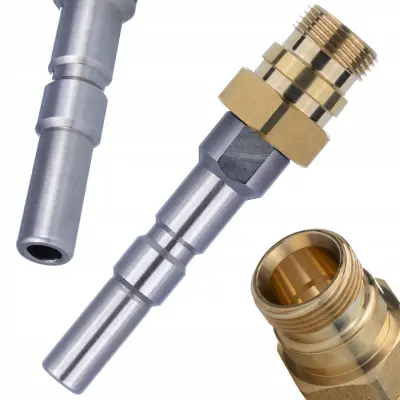 Adapter KEW D12 Spojnica – Zamjenski Dio Za Visokotlačni Perač Kranzle K2160 K2175 K2195 | M22 Easy!Lock Karcher HD HDS, Čelik Mesing
