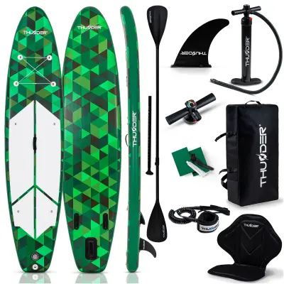 SUP daska Thunder 350 cm – nosivost 150 kg, komplet, aluminijsko veslo, kajak sjedalo