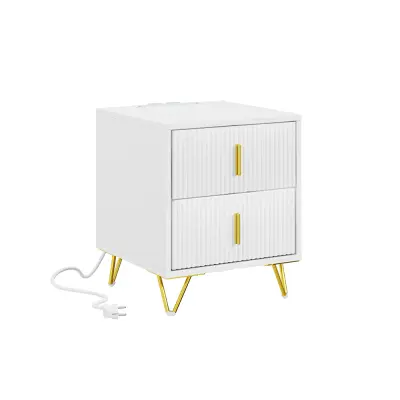 Nočna omarica Predal Bela Bela 40x36x47cm FBT115-E-W