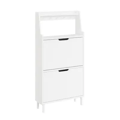 Omarica Čevlji Vrata Barva Bela 60x19x119cm FSR221-W