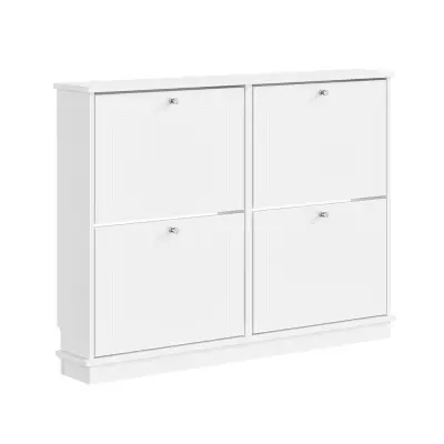 Omarica Čevlji Shranjevanje Barva Bela 105x48x78cm FSR216-W