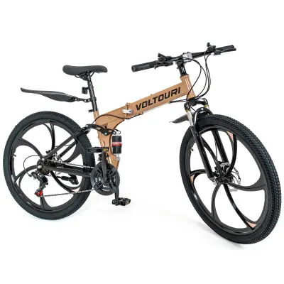Sklopivi brdski bicikl Voltouri 26" – 21 brzina Shimano, dvostruka amortizacija, čelični okvir