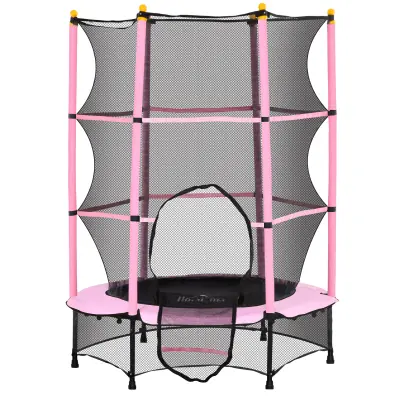 Dječji trampolin 140x140x190 cm Roza