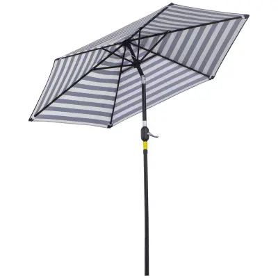 Vrtni suncobran 230x216 cm plavi za vanjsku upotrebu