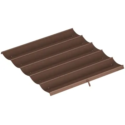 Zamjenski krov pergole 250x255 cm smeđa
