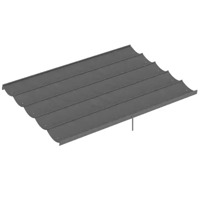 Zamjenski krov pergole 350x260 cm svijetlo siva