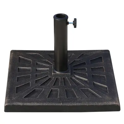 Postolje za suncobran 47x47x32 cm Crno