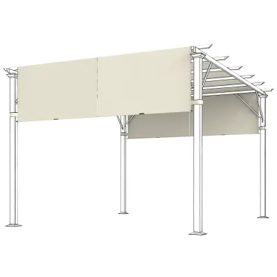 Zamjenski krov pergole 488x122 cm bijeli