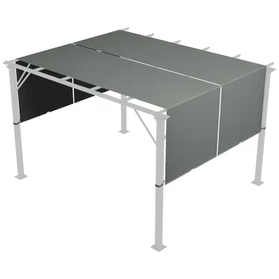 Zamjenski krov pergole 488x122 cm tamno siva