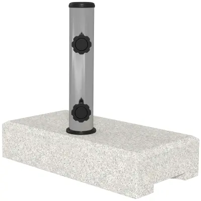 Baza za suncobran 45x22,5x40 cm Sivi Granit
