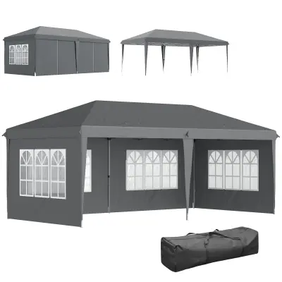 Paviljon 3x6 m Sivi