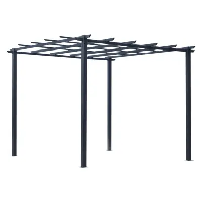 Paviljon Rose 297x295x230 cm Crni metal