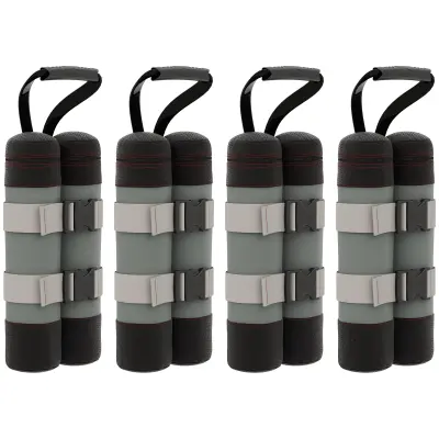 Set pijeska za paviljon 4 komada 20x10x43 cm Crna