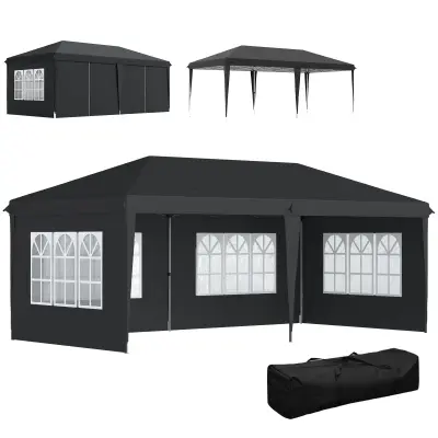 Paviljon 3x6 m Crni