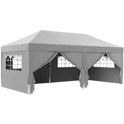 Paviljon 590x295x285 cm Sivi