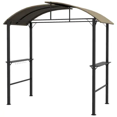 Paviljon za roštilj 110x233x235 cm, kaki