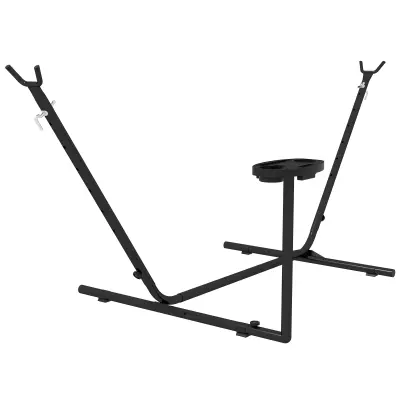 Stalak za viseću mrežu 285x125x110 cm Crni