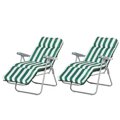 Sklopiva vrtna stolica 60x75x102 cm zelena bijela