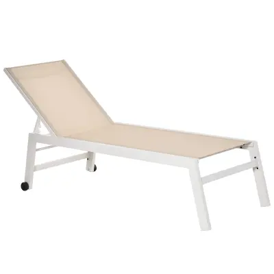 Vrtna ležaljka 169x65x102 cm Bijela