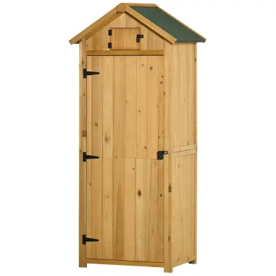 Vrtni ormar 77x54.2x179 cm žuti za pohranu