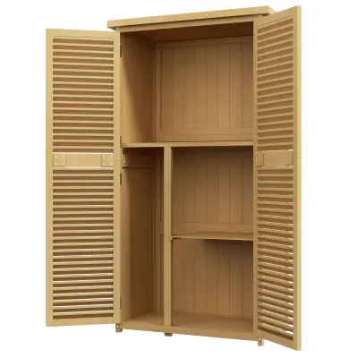 Vrtni ormar 87x46,5x160 cm Žuti