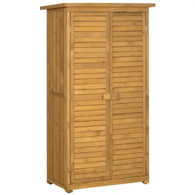 Vrtni ormar 87x46,5x160 cm smeđe drvo