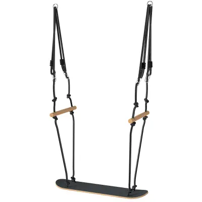 Klackalica za skateboard 79x40x180 cm Crna