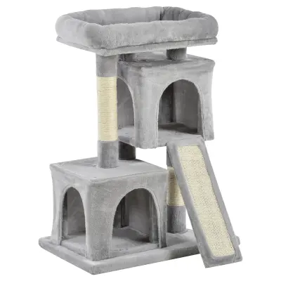 Stablo za mačke 59x39x83 cm Svijetlo siva