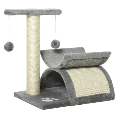 Mačji toranj 40x30x43 cm Sivi