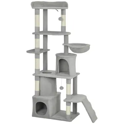 Stablo za mačke 60x40x170 cm Svijetlo siva