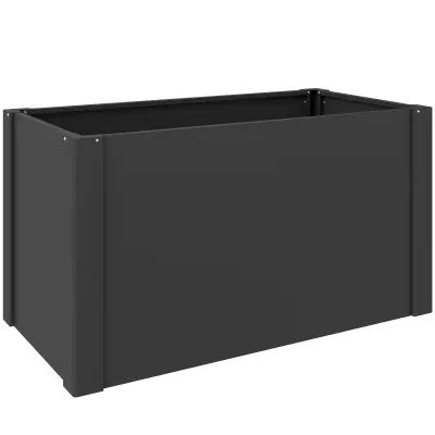 Povišeni vrtni krevet 102x52x55 cm Crni