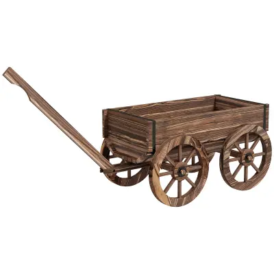 Vrtni kolica za biljke 120x41x54 cm smeđa