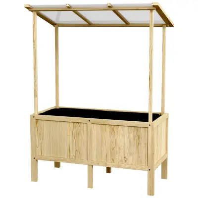 Povišeni vrtni krevet 110x60x152 cm prirodni
