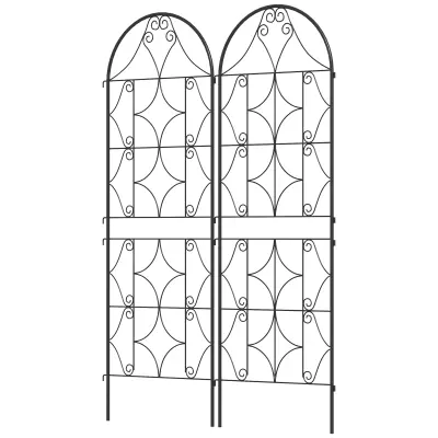 Set rešetki 2 komada 50x150 cm crne boje