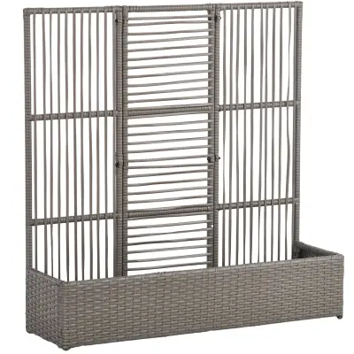 Saksija s rešetkom 103x29x103 cm Siva