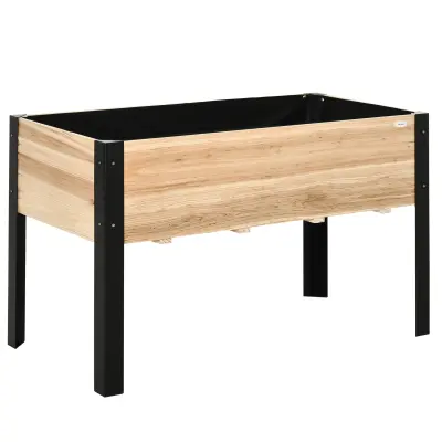 Povišeni vrtni krevet 120x60x74 cm Prirodno drvo