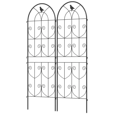 Rešetka za penjačice 50x150 cm Crni metal