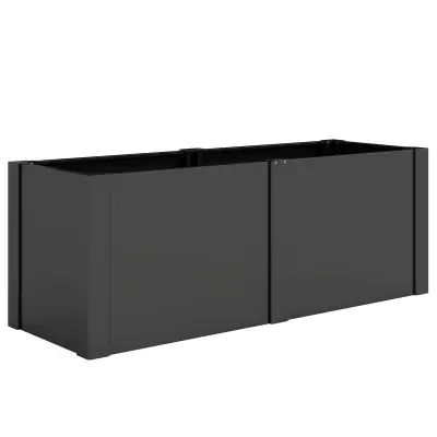 Povišeni vrtni krevet 150x53x55 cm Crni