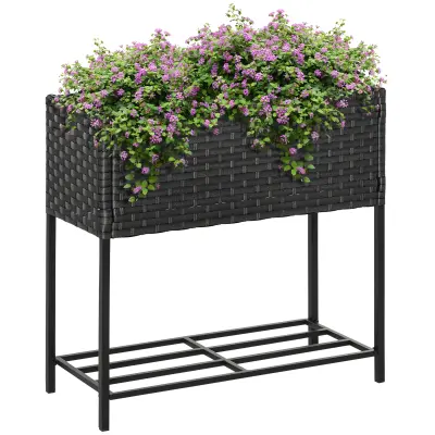 Povišeni vrtni krevet 70x30x72 cm smeđi