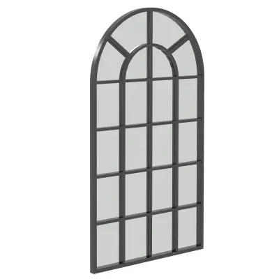 Zidno ogledalo 65x2,5x110 cm crno