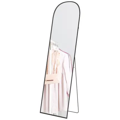 Ogledalo pune duljine 49x169 cm Crno