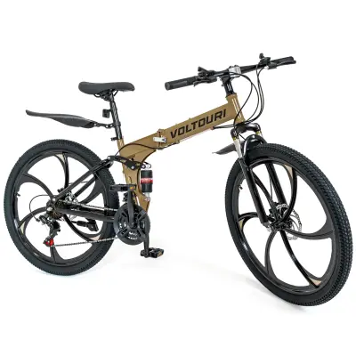 Sklopivi brdski bicikl Voltouri 26" – 21 brzina Shimano, dvostruka amortizacija, čelični okvir