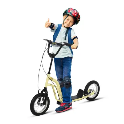 Dječji romobil 120x58x85-95 cm Bež
