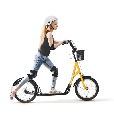Dječji romobil 139x58x90-96 cm Narančasti