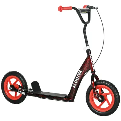 Dječji romobil podesive visine 118x52x80-88 cm Crveni