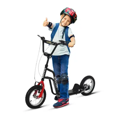 Dječji romobil 120x58x75-80 cm Crni