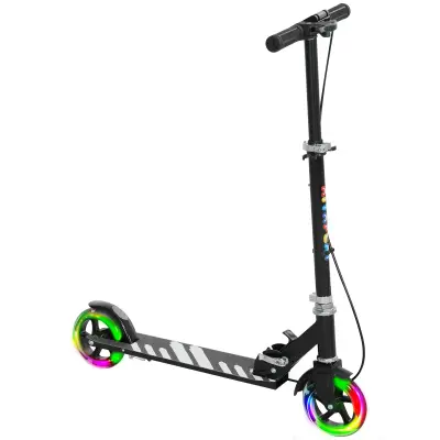 Dječji romobil 73x36x73-89 cm Crni sklopivi