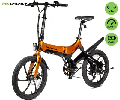 Popravljen artikl - Električni bicikl MS ENERGY eBike i20 Orange Black