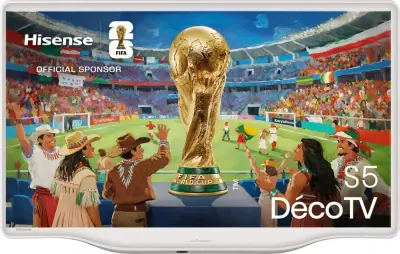 TV HISENSE 43S5Q, 109.2cm (43"), Déco TV, 4K UHD 60Hz, Smart TV, VIDAA OS
